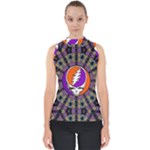Gratefuldead Grateful Dead Pattern Mock Neck Shell Top