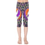 Gratefuldead Grateful Dead Pattern Kids  Capri Leggings 