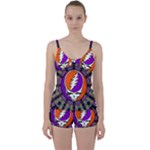 Gratefuldead Grateful Dead Pattern Tie Front Two Piece Tankini