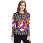 Gratefuldead Grateful Dead Pattern Women s Long Sleeve Rash Guard