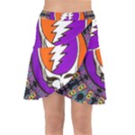 Gratefuldead Grateful Dead Pattern Wrap Front Skirt