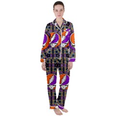 Women s Long Sleeve Satin Pajamas Set 