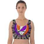 Gratefuldead Grateful Dead Pattern Velvet Crop Top