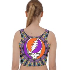 Velvet Racer Back Crop Top 