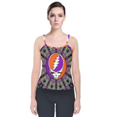 Velvet Spaghetti Strap Top 
