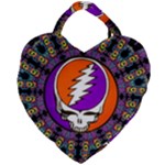 Gratefuldead Grateful Dead Pattern Giant Heart Shaped Tote