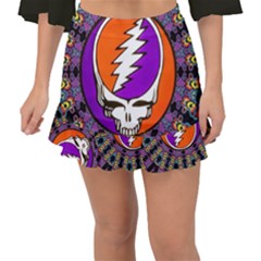 Fishtail Mini Chiffon Skirt 