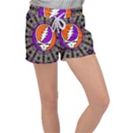 Gratefuldead Grateful Dead Pattern Women s Velour Lounge Shorts