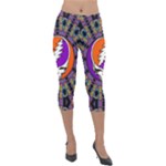Gratefuldead Grateful Dead Pattern Lightweight Velour Capri Leggings 