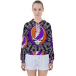 Gratefuldead Grateful Dead Pattern Women s Tie Up Sweat