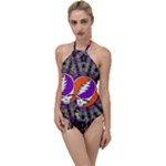 Gratefuldead Grateful Dead Pattern Go with the Flow One Piece Swimsuit