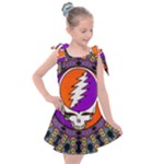 Gratefuldead Grateful Dead Pattern Kids  Tie Up Tunic Dress