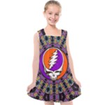 Gratefuldead Grateful Dead Pattern Kids  Cross Back Dress