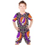 Gratefuldead Grateful Dead Pattern Kids  Tee and Shorts Set