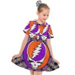 Gratefuldead Grateful Dead Pattern Kids  Short Sleeve Shirt Dress