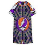 Gratefuldead Grateful Dead Pattern Kids  Boyleg Half Suit Swimwear