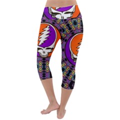 Lightweight Velour Capri Yoga Leggings 