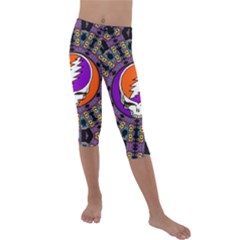 Kids  Lightweight Velour Capri Leggings  