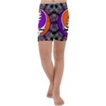 Gratefuldead Grateful Dead Pattern Kids  Lightweight Velour Capri Yoga Leggings
