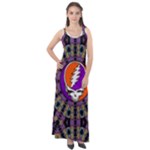 Gratefuldead Grateful Dead Pattern Sleeveless Velour Maxi Dress