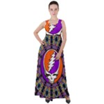 Gratefuldead Grateful Dead Pattern Empire Waist Velour Maxi Dress