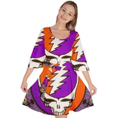 Velour Kimono Dress 