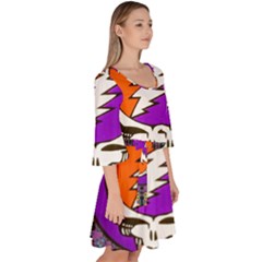 Velour Kimono Dress 