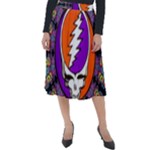 Gratefuldead Grateful Dead Pattern Classic Velour Midi Skirt 
