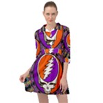 Gratefuldead Grateful Dead Pattern Mini Skater Shirt Dress