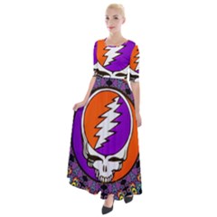 Half Sleeves Maxi Dress 