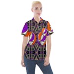 Gratefuldead Grateful Dead Pattern Women s Short Sleeve Pocket Shirt