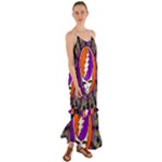 Gratefuldead Grateful Dead Pattern Cami Maxi Ruffle Chiffon Dress