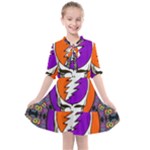 Gratefuldead Grateful Dead Pattern Kids  All Frills Chiffon Dress