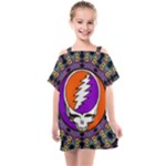 Gratefuldead Grateful Dead Pattern Kids  One Piece Chiffon Dress