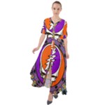 Gratefuldead Grateful Dead Pattern Waist Tie Boho Maxi Dress