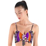 Gratefuldead Grateful Dead Pattern Woven Tie Front Bralet