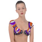 Gratefuldead Grateful Dead Pattern Cap Sleeve Ring Bikini Top