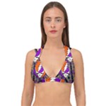 Gratefuldead Grateful Dead Pattern Double Strap Halter Bikini Top