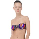Gratefuldead Grateful Dead Pattern Classic Bandeau Bikini Top 