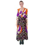 Gratefuldead Grateful Dead Pattern Button Up Maxi Dress
