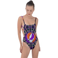Tie Strap One Piece Swimsuit 