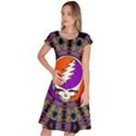 Gratefuldead Grateful Dead Pattern Classic Short Sleeve Dress