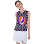 Gratefuldead Grateful Dead Pattern Women s Sleeveless Sports Top