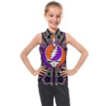 Gratefuldead Grateful Dead Pattern Kids  Sleeveless Polo Tee
