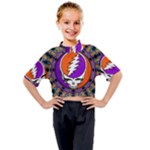 Gratefuldead Grateful Dead Pattern Kids Mock Neck Tee