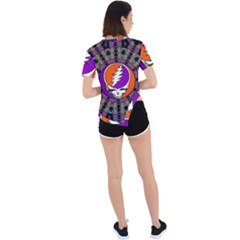 Asymmetrical Short Sleeve Sports T-Shirt 
