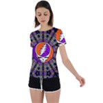 Gratefuldead Grateful Dead Pattern Back Circle Cutout Sports Tee