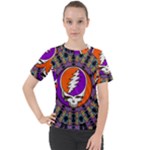 Gratefuldead Grateful Dead Pattern Women s Sport Raglan Tee