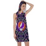 Gratefuldead Grateful Dead Pattern Racer Back Hoodie Dress