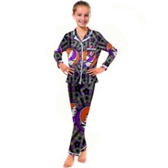 Kids  Satin Long Sleeve Pajamas Set 
